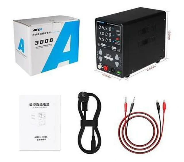 Alt view image 6 of 6 - 3006 30V 6A 180W DC Power Supply Adjustable Laboratory Power Supply 110/220V Regulator for Electron Repair(Power Supply 110v)