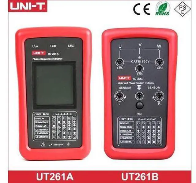 Alt view image 4 of 6 - UT261A Phase Sequence Tester Lack Phase Meter Motor Rotation Indicator AC 40 700V 90 600V (UT261A)