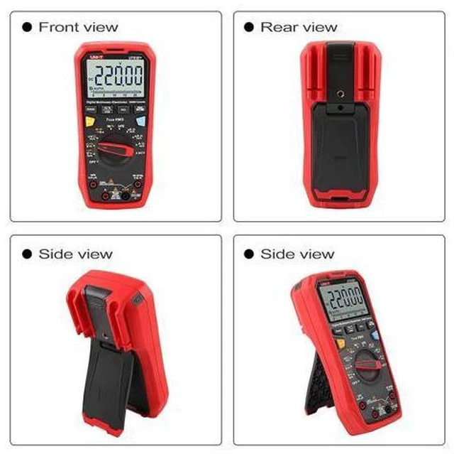 Alt view image 4 of 7 - UT61E+ 1000V 20A Digital Multimeter 22000 Counts Display NCV hFE Auto Range True RMS AC/DC Voltage Current Resistance Capacitance Tester