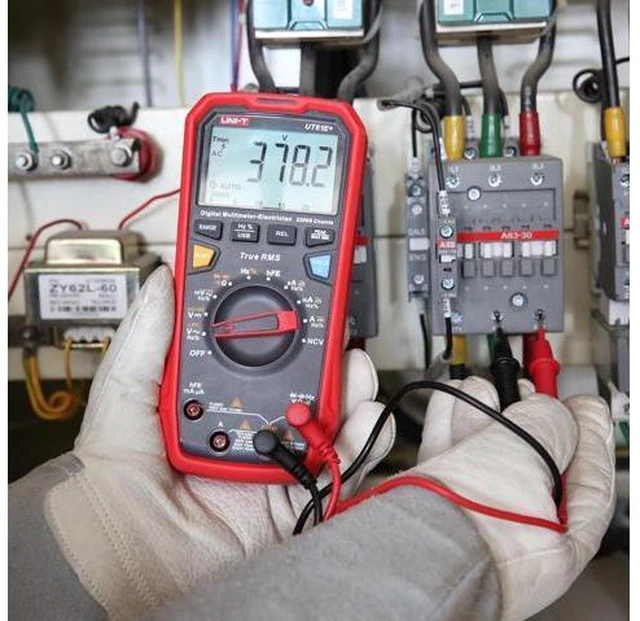 Alt view image 7 of 7 - UT61E+ 1000V 20A Digital Multimeter 22000 Counts Display NCV hFE Auto Range True RMS AC/DC Voltage Current Resistance Capacitance Tester