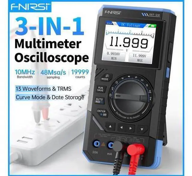 Alt view image 2 of 7 - DST-210 and DST-201 3-in-1 Digital Multimeter Oscilloscope 19999 Counts Portable Automotive Oscilloscope Electrical Tool(DST-210)