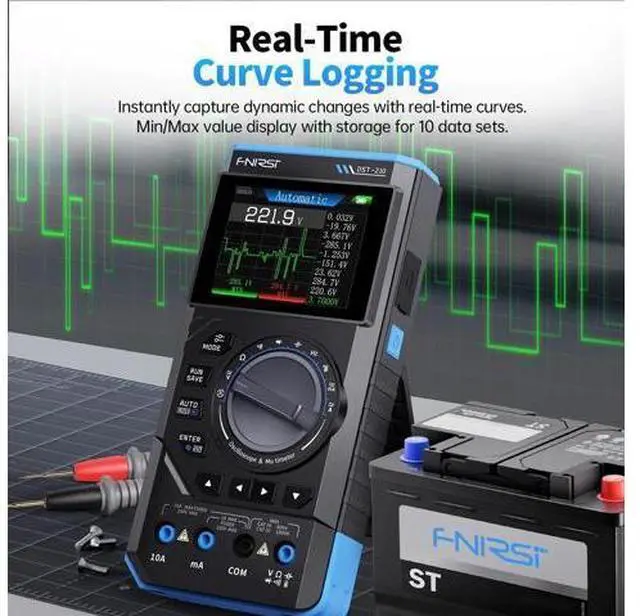 Alt view image 6 of 7 - DST-210 and DST-201 3-in-1 Digital Multimeter Oscilloscope 19999 Counts Portable Automotive Oscilloscope Electrical Tool(DST-210)