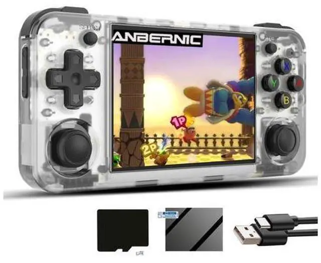 Main image of rg35xx h Retro Game Emulator Anbernic 35xxh with a 64G Card Pre-Loaded Games rg35xxh 3.5'' IPS Screen Supports 5G WiFi Bluetooth HDMI and TV Output