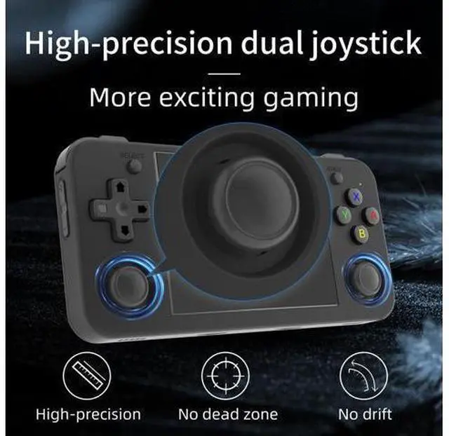Alt view image 4 of 7 - rg35xx h Retro Game Emulator Anbernic 35xxh with a 64G Card Pre-Loaded Games rg35xxh 3.5'' IPS Screen Supports 5G WiFi Bluetooth HDMI and TV Output