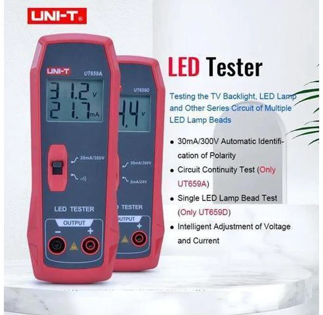 Alt view image 2 of 7 - UT659A UT659D LED Lamp Tester 0~300V Output TV Backlight Tester Multipurpose LED Strips Beads Test Electric Instruments(UT659A)