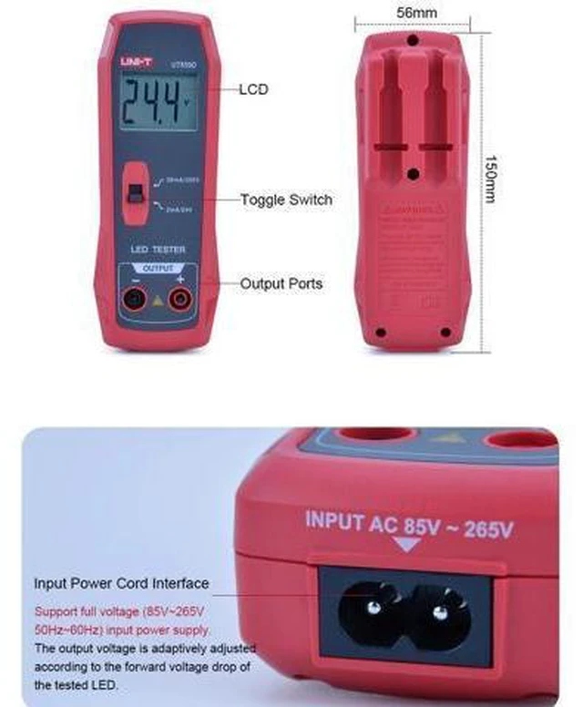 Alt view image 5 of 7 - UT659A UT659D LED Lamp Tester 0~300V Output TV Backlight Tester Multipurpose LED Strips Beads Test Electric Instruments(UT659A)