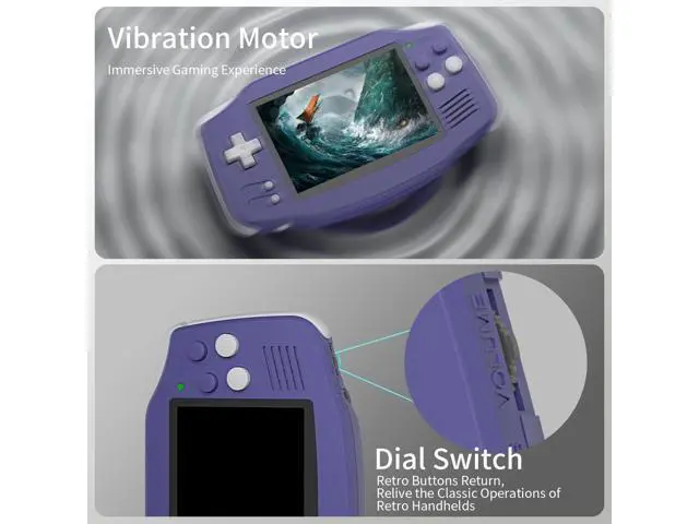 Alt view image 5 of 7 - RG34XX Retro Handheld Game Console, RG 34XX 3.4 Inch IPS Screen Retro Gaming Console , 5532 Pre-Installed Games, Linux 64-bit WiFi, HDMI and Output 3500mAh