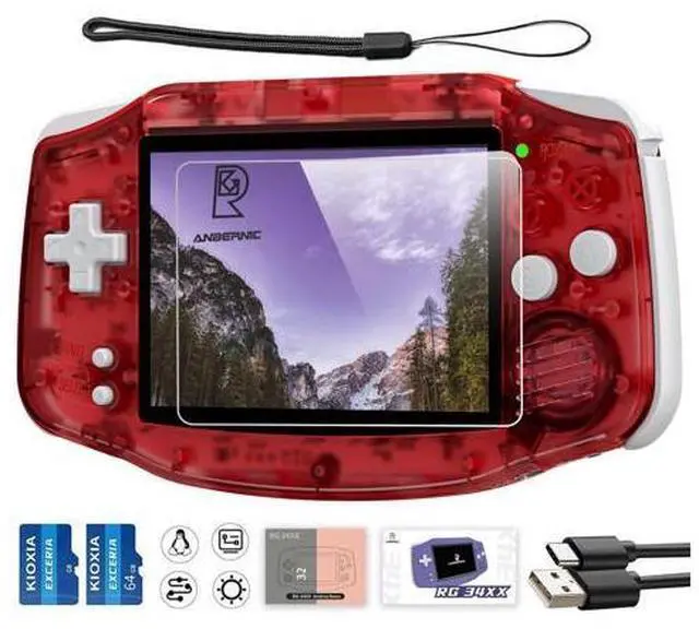 Main image of RG34XX Retro Handheld Game Console, RG 34XX 3.4 Inch IPS Screen Retro Gaming Console , 5532 Pre-Installed Games, Linux 64-bit WiFi, HDMI and Output 3500mAh