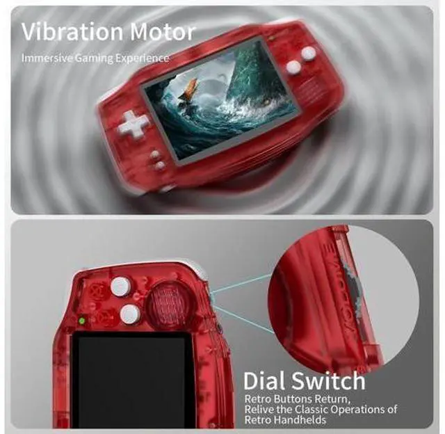 Alt view image 4 of 7 - RG34XX Retro Handheld Game Console, RG 34XX 3.4 Inch IPS Screen Retro Gaming Console , 5532 Pre-Installed Games, Linux 64-bit WiFi, HDMI and Output 3500mAh