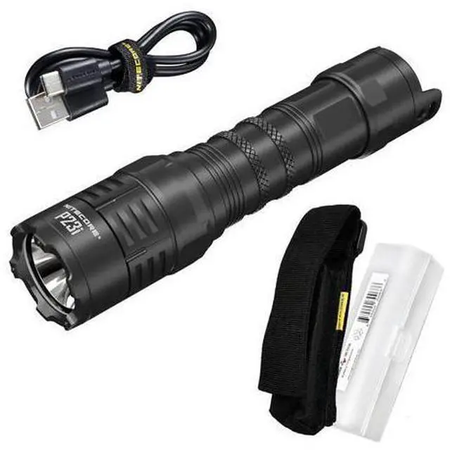 Main image of P23i Tactical Flashlight, 3000 Lumen USB-C Rechargeable Long Throw Super Bright with Lumentac Organizer