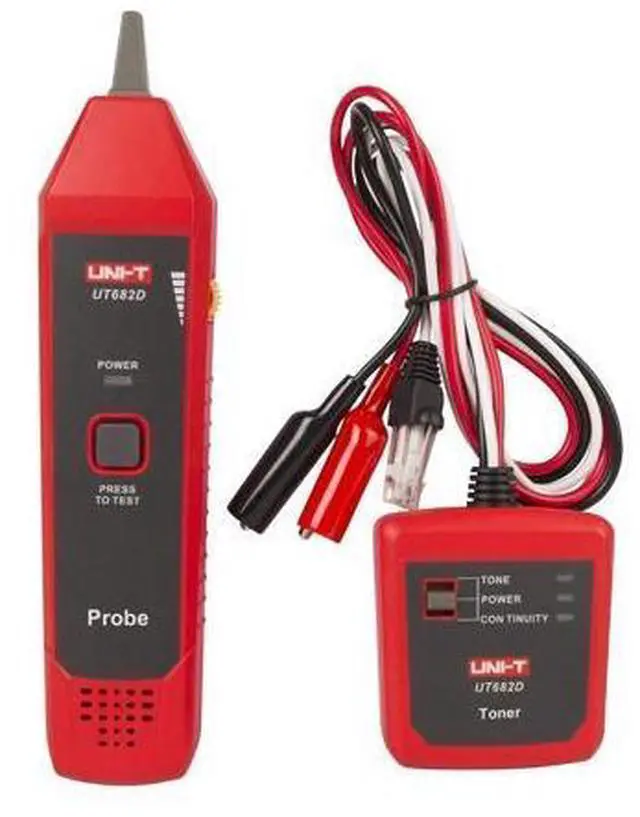 Alt view image 2 of 6 - UT682/UT682D Network Wire Tester Tracker RJ11 RJ45 Wire Line Finder Lan tester Handheld Cable Testing Tool for Network (UT682D)