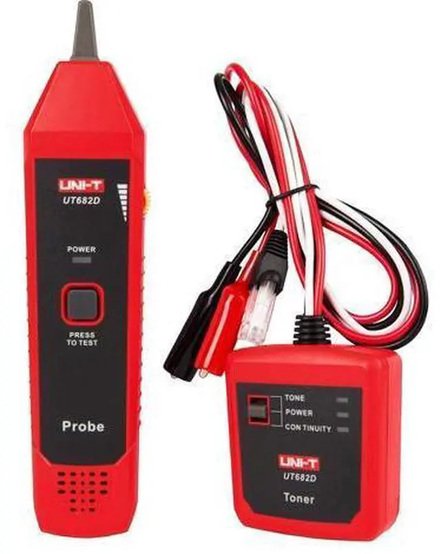 Main image of UT682/UT682D Network Wire Tester Tracker RJ11 RJ45 Wire Line Finder Lan tester Handheld Cable Testing Tool for Network (UT682D)