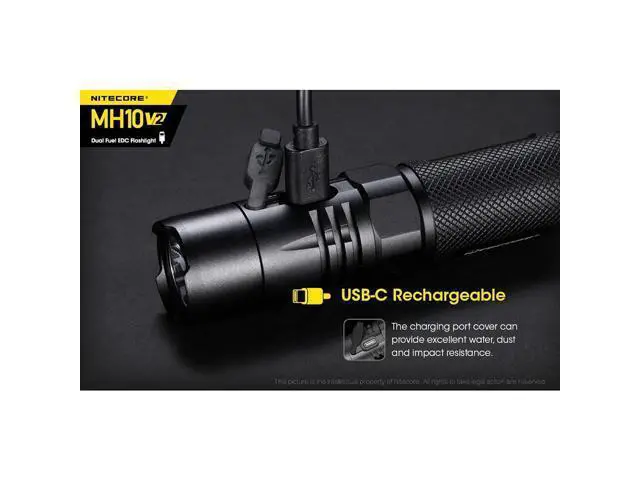 Alt view image 6 of 7 - Power Bundle MH10 v2 1200 Lumen Rechargeable Flashlight, Backup Batt. and LumenTac Organizer