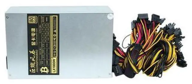 Main image of 1800w 2000W Mining Power Supply 160V-240V ETH Bitcoin Mining Power Supply Support 8 GPU Card For Card For Mining Antminer Rig