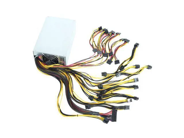 Alt view image 3 of 4 - 1800w 2000W Mining Power Supply 160V-240V ETH Bitcoin Mining Power Supply Support 8 GPU Card For Card For Mining Antminer Rig