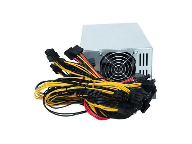 Alt view image 4 of 4 - 1800w 2000W Mining Power Supply 160V-240V ETH Bitcoin Mining Power Supply Support 8 GPU Card For Card For Mining Antminer Rig
