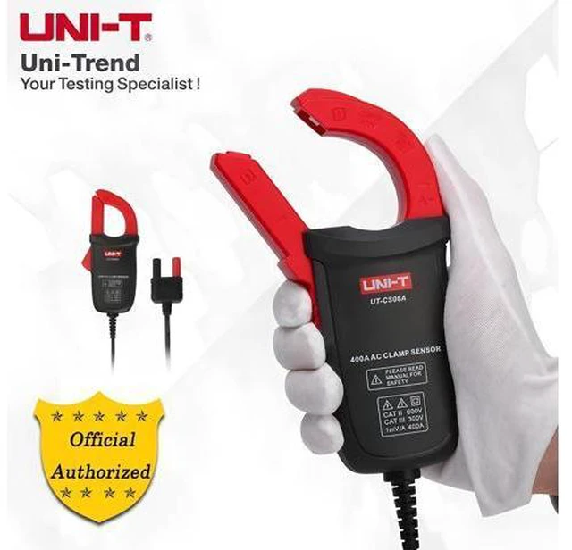 Alt view image 4 of 7 - UT-CS06A 400A AC Current Clamp Sensor; Multimeter Sensor for UT61E+ UT196 UT139C UT117C UT136B+ Option Current clamp