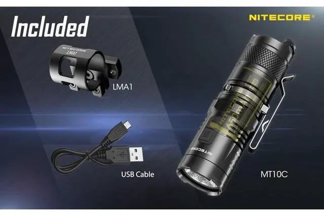Alt view image 5 of 6 - MT10C 920 Lumen ARC Rail Tactical Helmet Light, Rechargeable and Rotary with Red Light