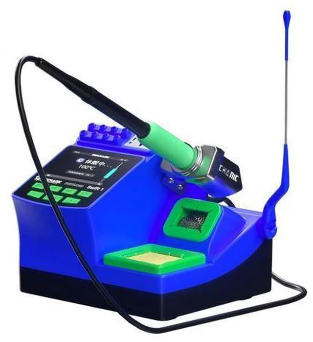 Main image of Swift 1 Soldering Station Compatible Soldering Iron Tip C210 245 115 Handle Lead-Free Electronic Welding Rework Station(Swift 1-C245+1Tip)
