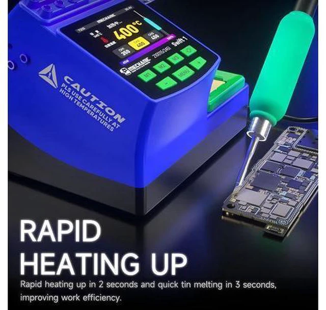 Alt view image 5 of 7 - Swift 1 Soldering Station Compatible Soldering Iron Tip C210 245 115 Handle Lead-Free Electronic Welding Rework Station(Swift 1-C245+1Tip)