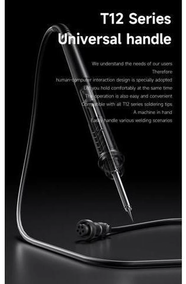 Alt view image 6 of 7 - T 12 Desktop Soldering Iron with LED Digital Display Screen Precise Temperature Control Soldering Station Repair Tools