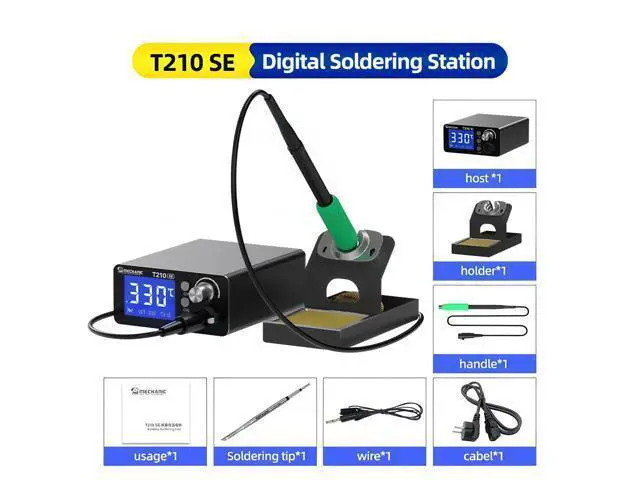 Alt view image 7 of 7 - T210 SE Smart Soldering Station Digital Thermostatic Control Fast Heating for C210 Tips Soldering Iron Tools(T210 SE)