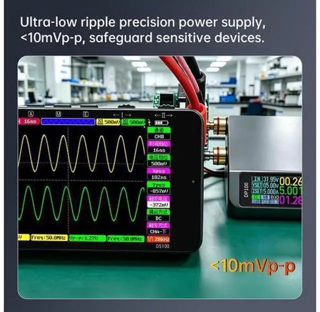 Alt view image 3 of 7 - DP100 Pocket Digital DC Power Supply, 0.01V/1mA High Precision 30V 5A Programmable Bench Supply, PD/QC Fast Charge, PC Software, Overload Protection(DP100-C2C)