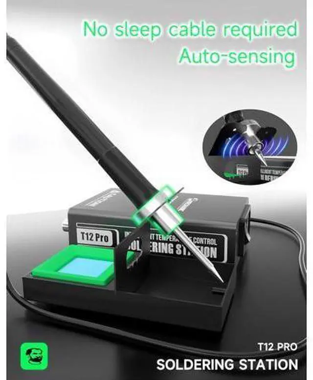 Alt view image 5 of 7 - T12 Pro LED Digital Display Soldering Station Electric Soldering Iron Fast Heating Intelligent Anti-Static Thermostat