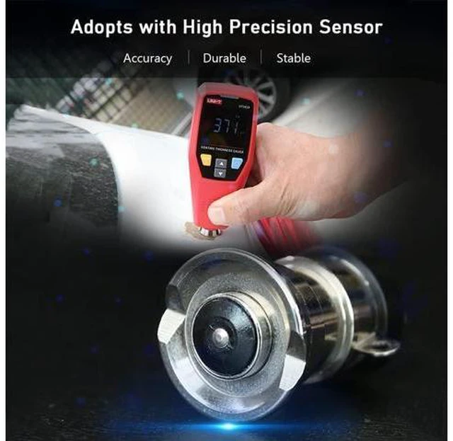 Alt view image 5 of 7 - UT343A Digital Coating Thickness Composite Gauge Meter Automobile Paint Film Tester Measuring FE/NFE Paint Tool USB Data Storage Single-Point Multi-Point Quick Judgment Prompt