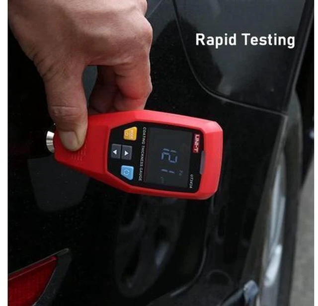 Alt view image 6 of 7 - UT343A Digital Coating Thickness Composite Gauge Meter Automobile Paint Film Tester Measuring FE/NFE Paint Tool USB Data Storage Single-Point Multi-Point Quick Judgment Prompt