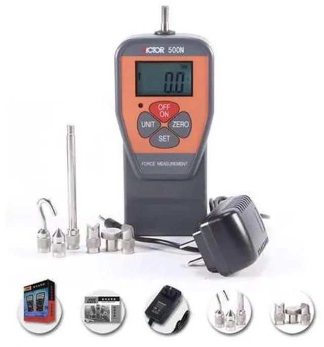 Alt view image 3 of 7 - 10N/50N/100N/200N/300N/500N A Simple Push Pull DIGITAL FORCE GAUGE(VICTOR 50N)