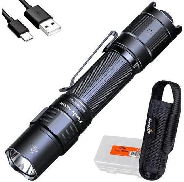 Main image of PD35R Tactical Flashlight, USB-C Rechargeable, 1700 Lumen with Organizer