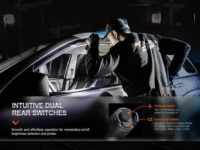 Alt view image 4 of 6 - PD35R Tactical Flashlight, USB-C Rechargeable, 1700 Lumen with Organizer