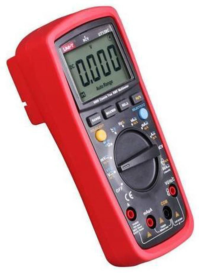 Alt view image 2 of 7 - UT139C CAT III 600V UT139 Series True RMS Digital Multimeter with Frequency,NCV,Resistance, Voltage,Temperature Measurement,Red/Grey