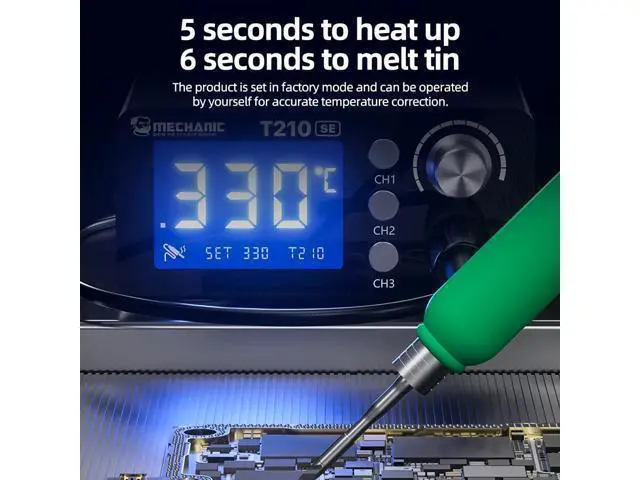 Alt view image 3 of 7 - T210 SE Smart Soldering Station Digital Thermostatic Control Fast Heating for C210 Tips Soldering Iron Tools(T210 SE)