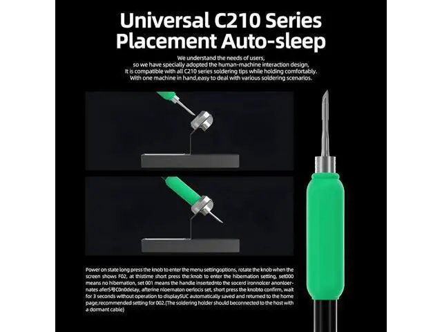Alt view image 4 of 7 - T210 SE Smart Soldering Station Digital Thermostatic Control Fast Heating for C210 Tips Soldering Iron Tools(T210 SE)