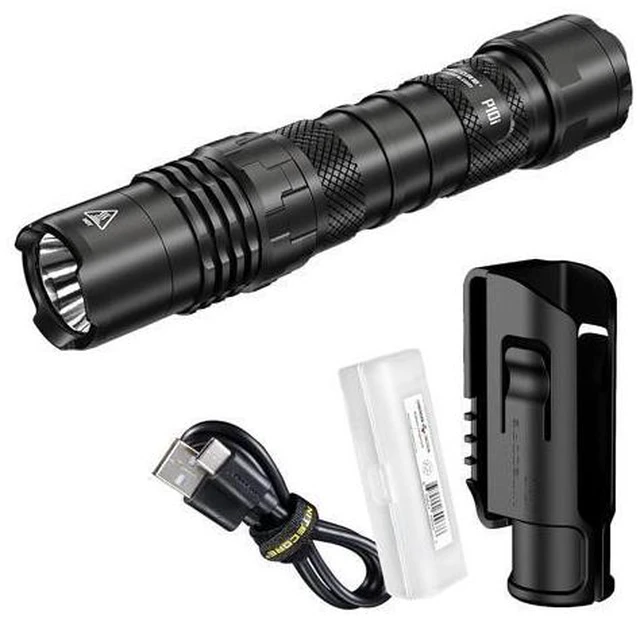 Main image of P10i 1800 Lumen USB-C Rechargeable Tactical Flashlight, Strobe Ready with LumenTac Organizer
