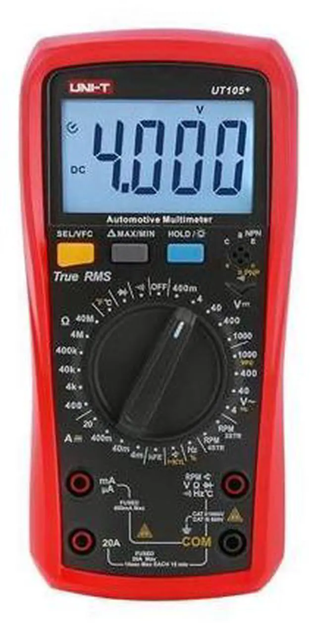 Main image of Multimeter clamp Meter UT105+ UT107+ UT105 UT107 Automotive Multimeter AC DC Voltage Current Resistance Circuit Capacitor Frequency Temperature Tester(UT105+)