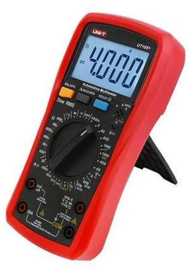 Alt view image 2 of 7 - Multimeter clamp Meter UT105+ UT107+ UT105 UT107 Automotive Multimeter AC DC Voltage Current Resistance Circuit Capacitor Frequency Temperature Tester(UT105+)