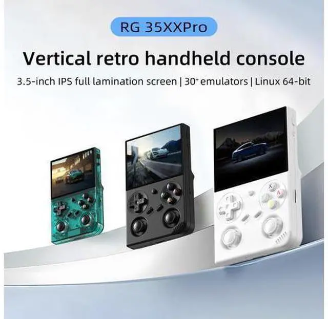 Alt view image 2 of 7 - Anbernic RG35XX Pro Retro Handheld Game Console , RG 35XXPro Support HDMI TV Output 5G WiFi Bluetooth 4.2 , 3.5 Inch IPS Screen Linux System Preloaded 4353 Games 3200mAh Battery(White-New)