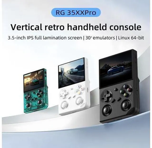 Alt view image 2 of 7 - Anbernic RG35XX Pro Retro Handheld Game Console , RG 35XXPro Support HDMI TV Output 5G WiFi Bluetooth 4.2 , 3.5 Inch IPS Screen Linux System Preloaded 4353 Games 3200mAh Battery(Black-New)