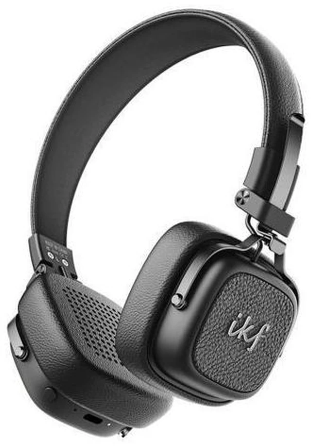 Main image of E2 Bluetooth On-Ear Headphones, Wireless Foldable Headset with 90H Playtime, 40mm Drivers, Deep Bass, 3D Spatial Sound, Built-in Mic (Black)