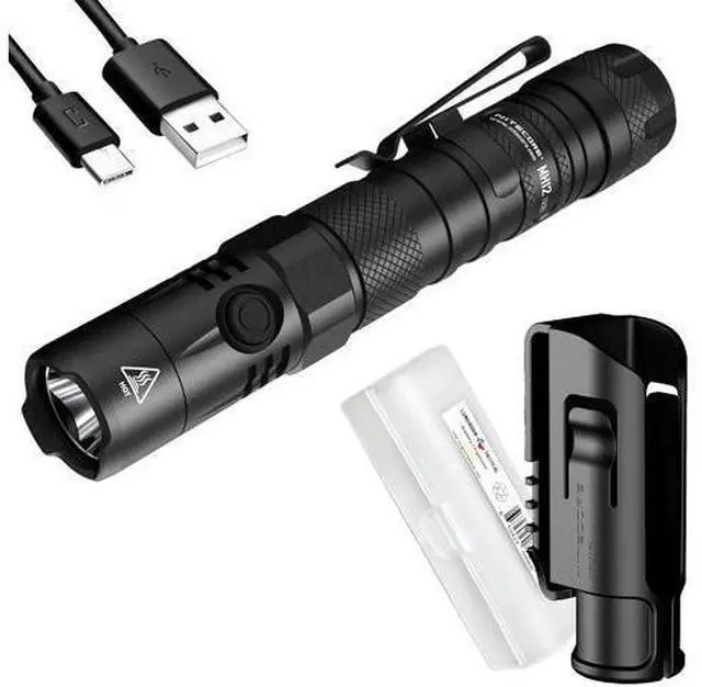 Main image of MH12 v2 1200 Lumen USB-C Rechargeable Tactical Flashlight with LumenTac Organizer