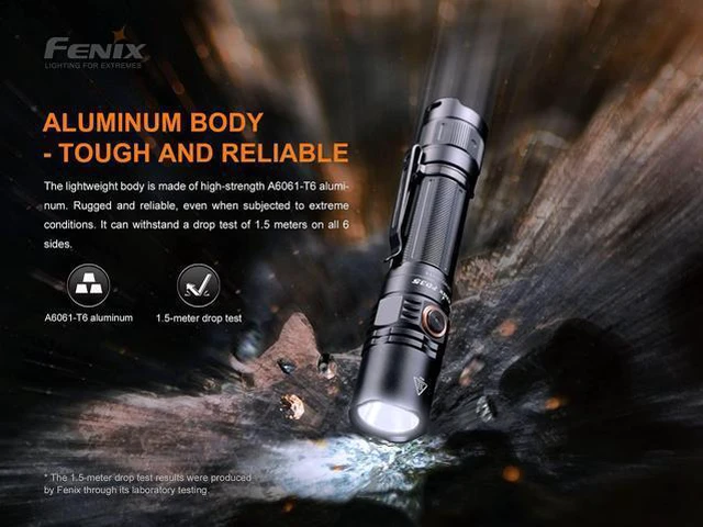 Alt view image 6 of 7 - PD35 v3.0 Rechargeable Tactical Flashlight, 1700 Lumens EDC Light with Organizer (Green)