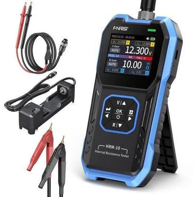 Main image of HRM-10 Voltage Internal Resistance Battery Tester, Milliohmmeter 100V 200, Car Battery Tester, Battery Checker Tester for All Types of Batteries, AAA AA Battery, Household Battery Analyzer