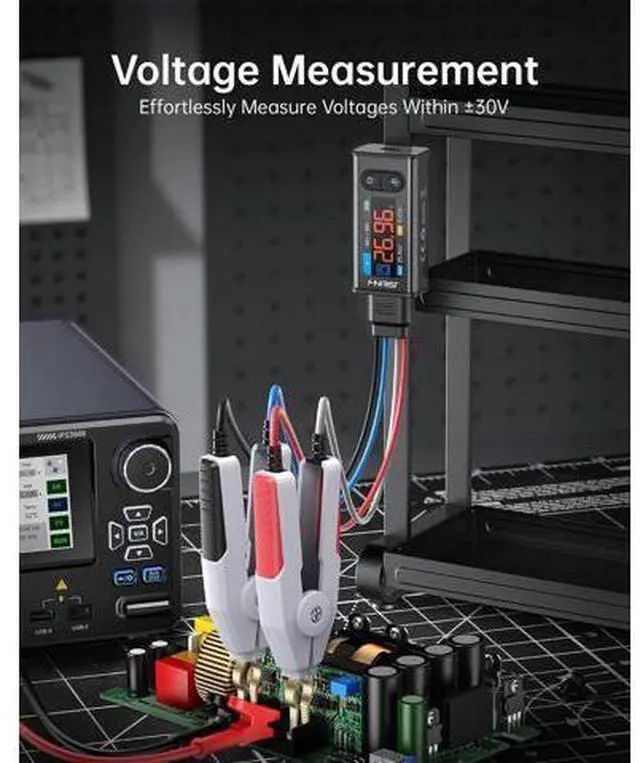 Alt view image 6 of 7 - LCR-ST2 100kHz LCR ESR Meter Tweezer, SMD & Through-Hole Component Tester, Auto Sort Compare, Resistor, Inductor, Diode, Capacitor Tester, Measures Voltage & Continuity, Full-Band Scan