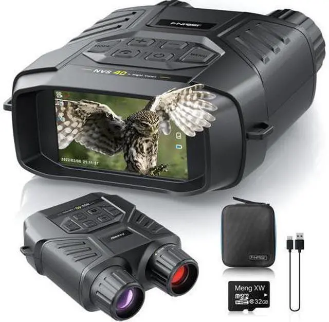 Main image of NVS40 4K Night Vision Goggles, for Dad Man Adult, Night Vision Binoculars with 4K Video 36M Photos, 32GB SD Card, 3" HD Screen Digital Infrared Binoculars for Day and Night