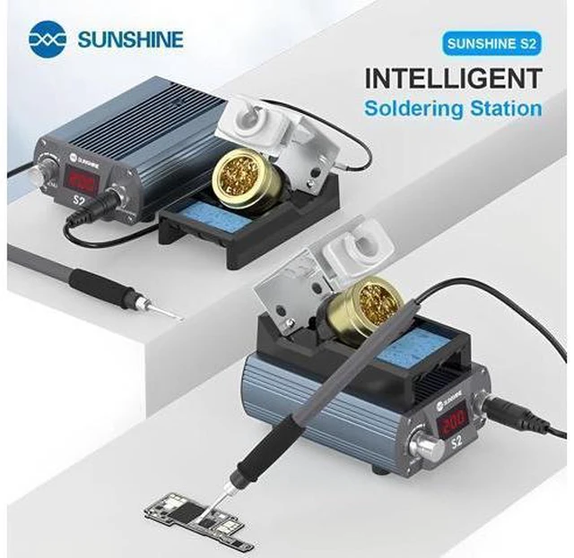 Alt view image 4 of 7 - S2 210 Precision Soldering Station Support C210 Iron Tip Large Solder Joints Quickly Heating Welding Station