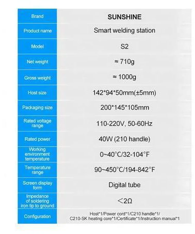 Alt view image 7 of 7 - S2 210 Precision Soldering Station Support C210 Iron Tip Large Solder Joints Quickly Heating Welding Station