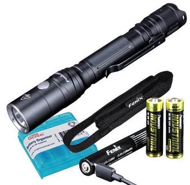 Main image of LD22 v2.0 2X AA Rechargeable Flashlight, 800 Lumen | Rechargeable Penlight, EDC, Compatible with 2x Alkaline Batteries